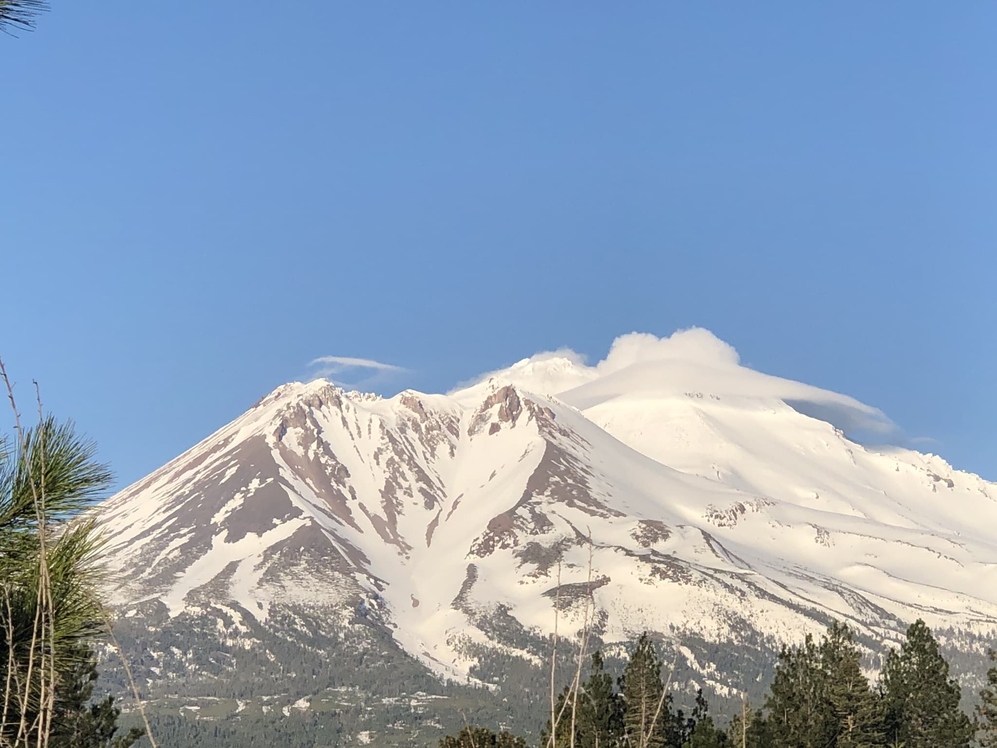 Mt. Shasta rising above the Northern California landscape